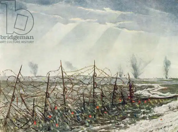 Nevinson, Christopher Richard Wynne: From a Front Line Trench, from British Artists at the Front, Continuation of The Western Front