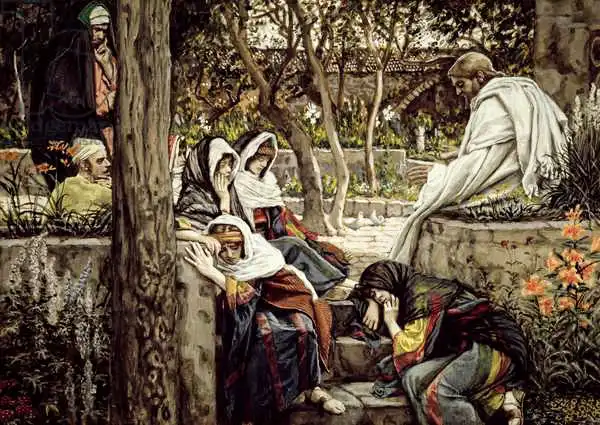 James Jacques Joseph Tissot Jesus at Bethany illustration for