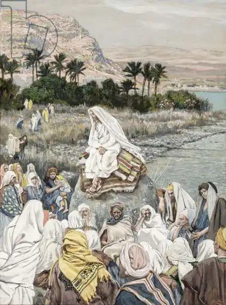 James Jacques Joseph Tissot Jesus Preaching by the Seashore