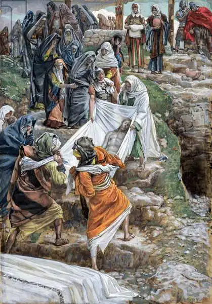 James Jacques Joseph Tissot The Body of Jesus Carried to the