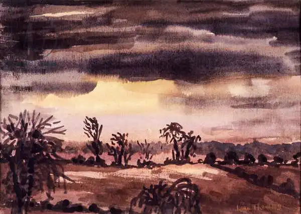 Thewsey, Joa: Fields in a Winter Dusk