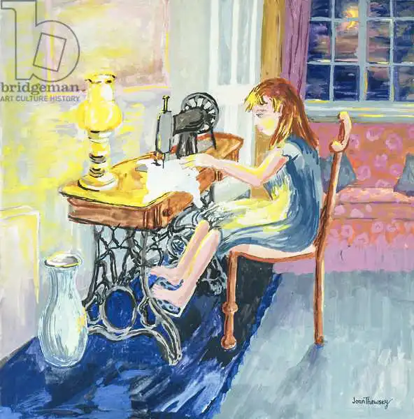 Thewsey, Joa: Girl Sewing