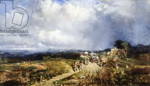 Bough, Samuel: Baggage Wagons Approaching Carlisle