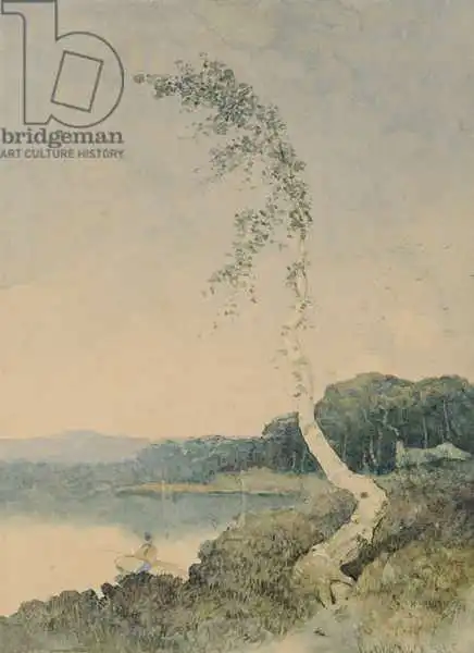 Blacklock, William James: Silver Birch by a Lake