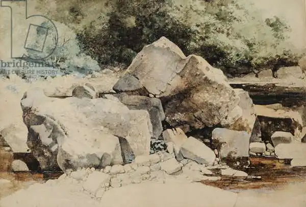 Blacklock, William James: Rocks in a Mountain Stream