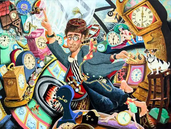 Todd, Tony: Lord Cut-Glass écoute le tick-tock fou de ses horloges