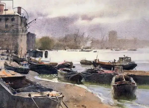 Chamberlain, Trevor: Cluster of Lighters, River Thames