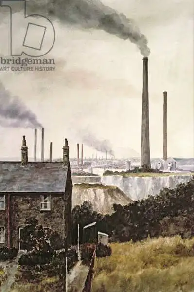 Trevett, Vic: North Kent Landscape - Nr. Northfleet, Gravesend