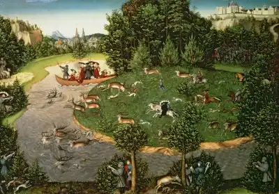 Cranach, Lucas: Lov jelena Friedricha III.  Moudrého