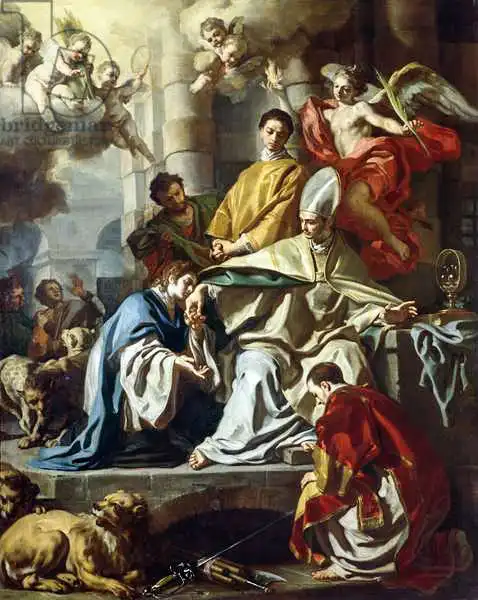 Solimena, Francesco: Saint Januarius visité en prison par Proculus et Sosius