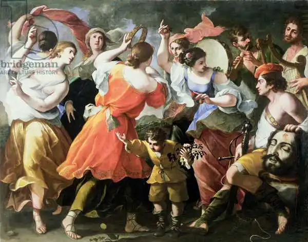 Michele Ragoglia The Triumph of David Religious Baroque