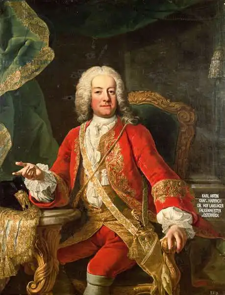 Mytens or Meytens, Martin II: Count Carl Anton von Harrach, Maître Falconer et Lord Lieutenant d