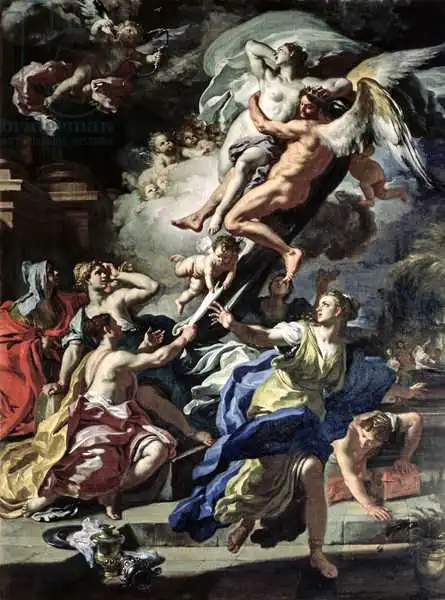 Solimena, Francesco: Boreas enlevant Oreithyia, fille d