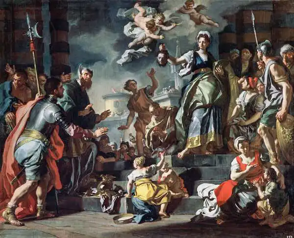 Solimena, Francesco: Judith avec la tête de Holoferne