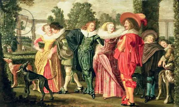 Hals, Dirck: A Promenade in the Garden