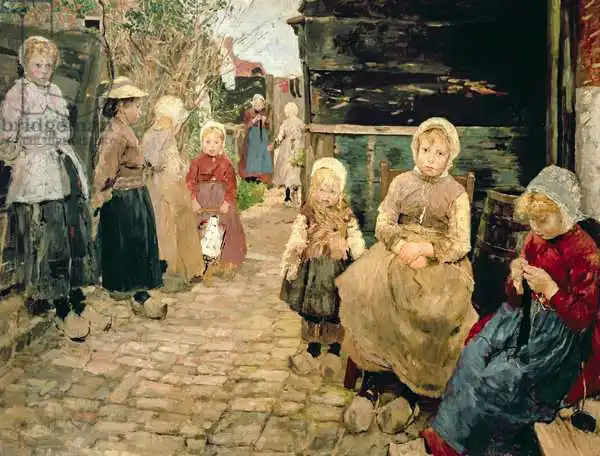 Uhde, Fritz von: Les enfants du pêcheur à Zandroot