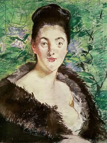 Manet, Edouard: Femme dans un manteau de fourrure