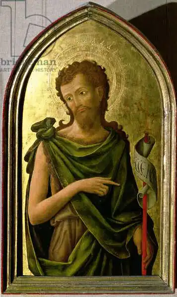 Vivarini, Antonio: St. John the Baptist, panel from a polyptych removed from the church of St. Francesco in Padua