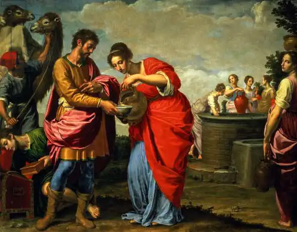 Vannini, Ottavio: Rebecca and Eliezer at the Well, c.1626-27