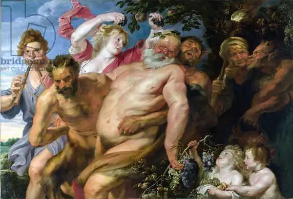 Rubens, Peter Paul: Silenus ivre soutenu par des satyres