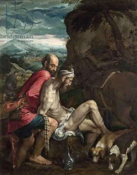 Bassano, Jacopo: Le bon Samaritain, c.1550-70
