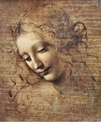 Vinci, Leonardo: Head of a woman