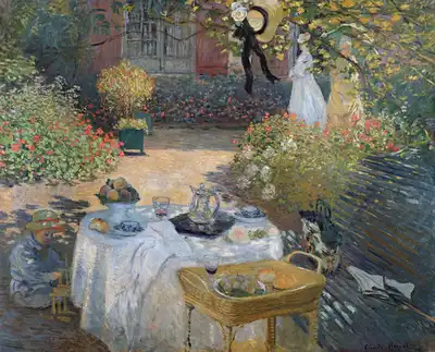 Monet, Claude: Oběd v zahradě