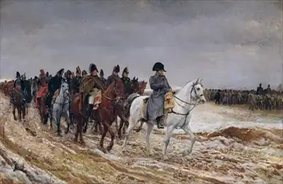Meissonier, Ernest: Napoleon při tažení v roce 1814