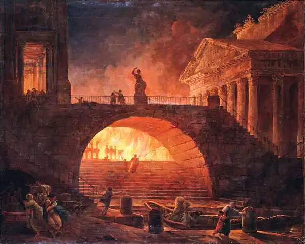 Robert, Hubert: Fire of Rome