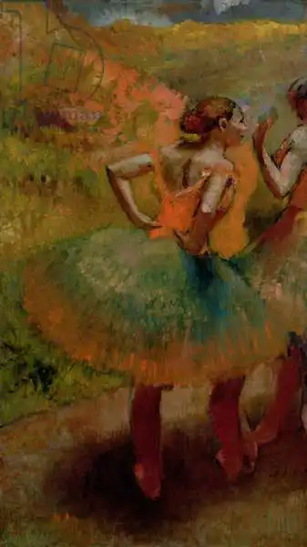 Degas, Edgar: Dancers Wearing Green Skirts