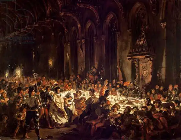 Delacroix, Eugene: The Assassination of the Bishop of Liege