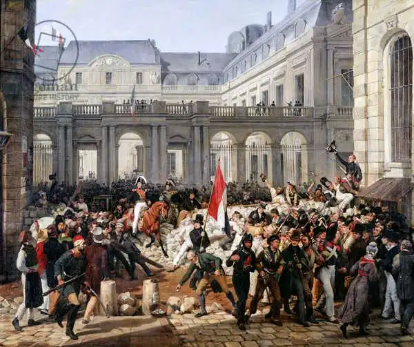 Vernet, Antoine Charles Horace: The Duke of Orleans Leaves the Palais-Royal and Goes to the Hotel de Ville on 31st July 1830