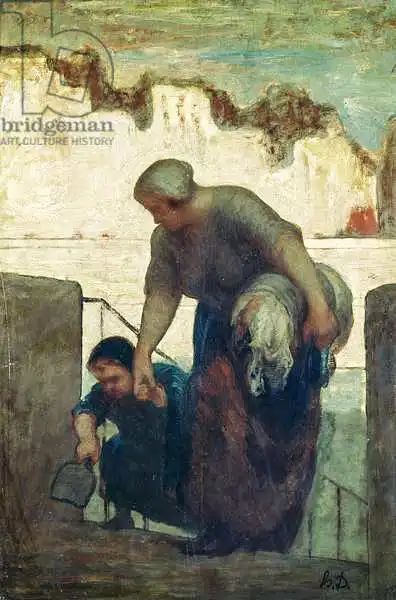 Daumier, Honore: Washerwoman