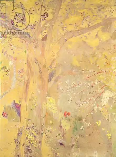 Redon, Odilon: Yellow Tree (decorative panel for the Domecy residence), 1900-01