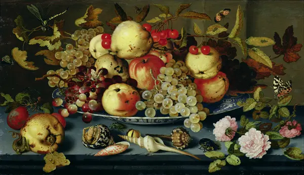Ast, Balthasar van der: Still Life with Fruit, Flowers and Seafood