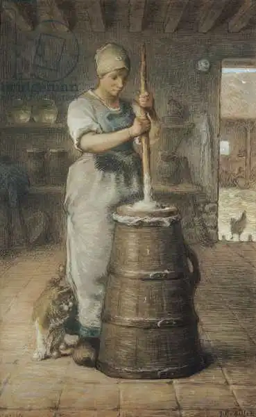 Millet, J. F.: Churning Butter