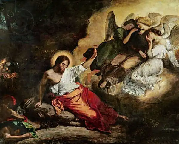 Delacroix, Eugene: Cristo en el Huerto de los Olivos
