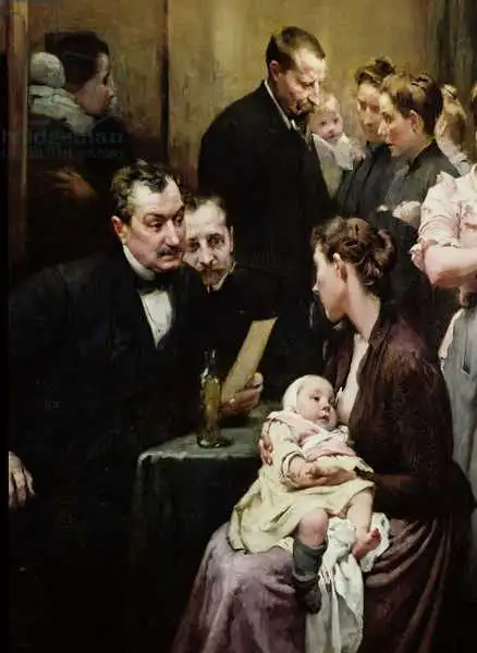 Geoffroy, Jean: Drop of Milk in Belleville: Doctor Variot Surgery, the Consultation