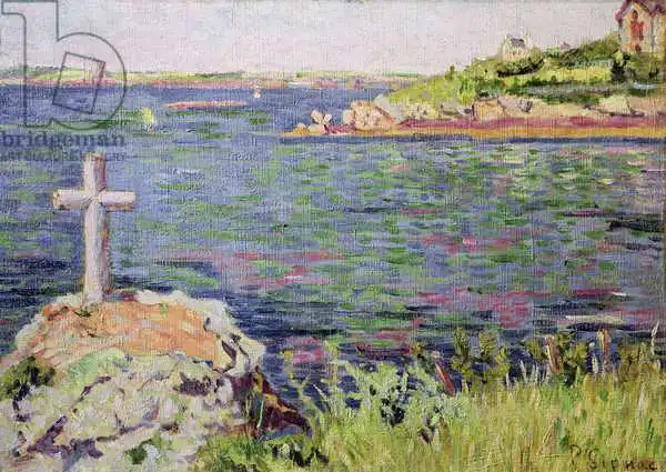 Signac, Paul: Saint-Briac, la croix du marin