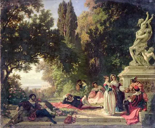 Baron, Henri: Spring Festival in Tuscany