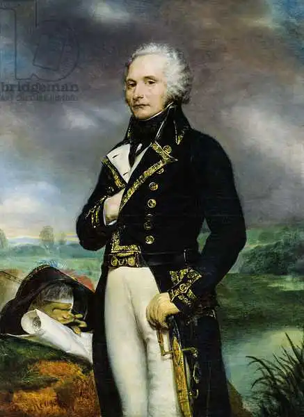 Rouget, Georges: Portrait du vicomte Alexandre-François-Marie de Beauharnais (1760-94) après une peinture de J. Guerin