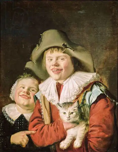 Molenaer, Jan Miense: Children Playing with a Cat