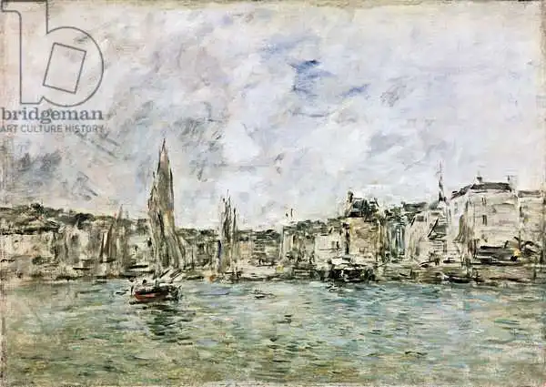 Eugene Louis Boudin: The Port at Honfleur | Sea and ships