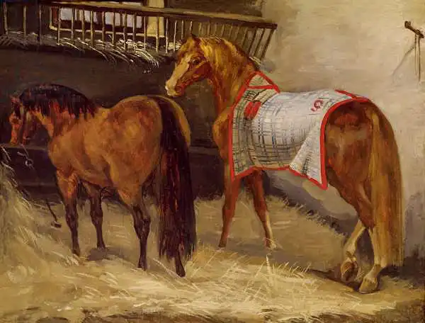 Géricault, Théodore: Horses in the Stables