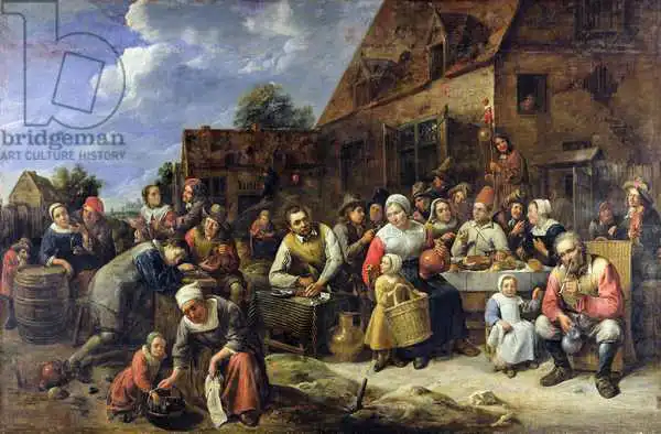Tilborgh, Gillis van: A Village Banquet