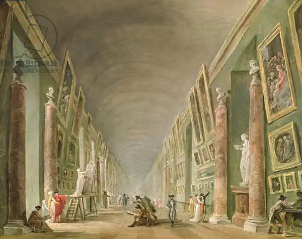 Robert, Hubert: Grand Gallery of the Louvre between 1801 and 1805