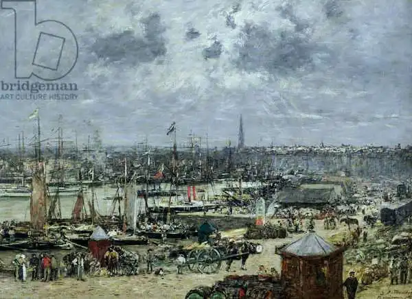 Boudin, Eugene Louis: Le port de Bordeaux