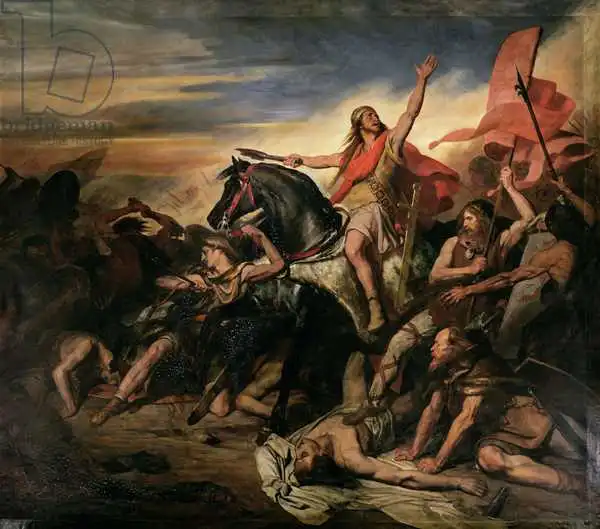 Scheffer, Ary: Battle of Tolbiac in AD 496