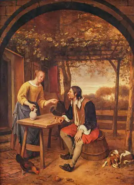 Steen, Jan Havicksz: Le repos du voyageur