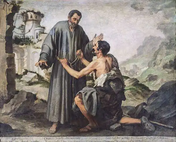 Murrilo, Bartolome: Fray Ginepero et le pauvre homme